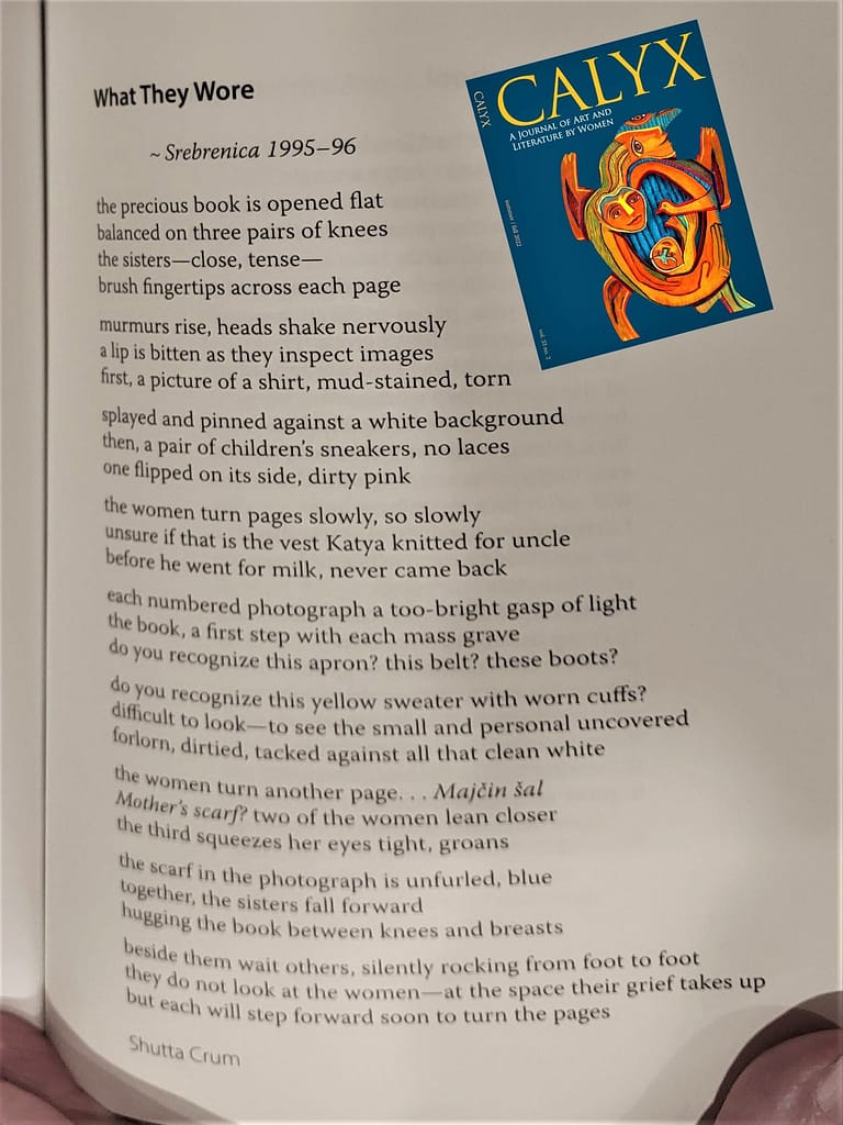 Text of poem by Shutta Crum